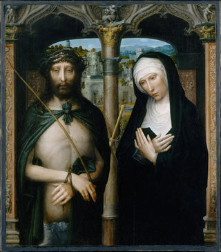 Adriaen Isenbrandt - Christ Crowned with Thorns Ecce Homo and the Mourning Virgin.webp