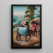 La Fuga in Egitto - Adriaen Isenbrandt — quadro incorniciato alla parete