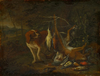 Adriaen de Gryef - Dog with Dead Game.webp
