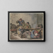 Paesani allegri all'osteria - Adriaen van Ostade — quadro incorniciato alla parete