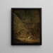 Interno di una stalla - Adriaen van Ostade — quadro incorniciato alla parete