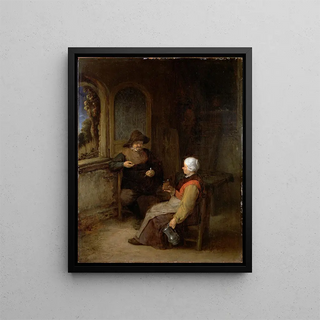 Adriaen van Ostade - Interior of a Cottage.webp