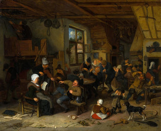 Auberge de paysans - Adriaen van Ostade — vista dell’opera