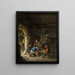 Paesani in una locanda - Adriaen van Ostade — quadro incorniciato alla parete