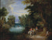 Paesaggio fluviale con contadini - Adriaen van Stalbemt — vista dell’opera