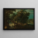 Tiratori in una radura boschiva - Adriaen van Stalbemt — quadro incorniciato alla parete
