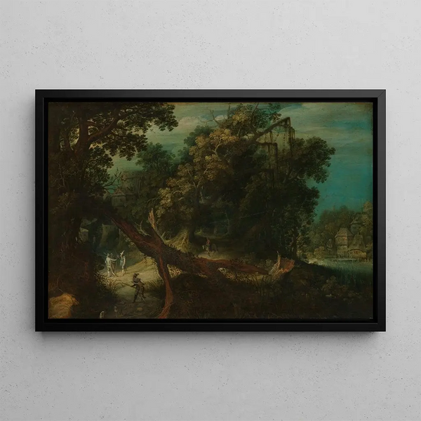 Adriaen van Stalbemt - Shooters in a Forest Glade.webp
