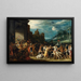 Gli orazi che entrano a Roma - Adriaen van Stalbemt — quadro incorniciato alla parete
