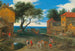 Viaggiatori in un paesaggio con edifici - Adriaen van Stalbemt — vista dell’opera