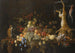 Natura Morta con Uva, Fichi, Mele, Arance, Albicocche, Limoni, Un Melone, More, Una Melagrana Aperta e Ciliegie - Adriaen van Utrecht — vista dell’opera