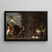 Basse-cour con pavone, tacchino e anatre - Cerchio di Adriaen van Utrecht — quadro incorniciato alla parete