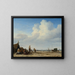 Vista sulla spiaggia - Adriaen van de Velde — quadro incorniciato alla parete