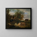 Il suonatore di flauto - Adriaen van de Velde — quadro incorniciato alla parete