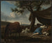 Pastori addormentati - Adriaen van de Velde — vista dell’opera
