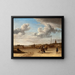 La Spiaggia di Scheveningen - Adriaen van de Velde — quadro incorniciato alla parete