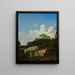 I tre agnelli - Adriaen van de Velde — quadro incorniciato alla parete