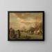 Piaceri d'inverno - Adriaen van de Velde — quadro incorniciato alla parete