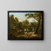 Paesaggio boscoso con bestiame - Adriaen van de Velde — quadro incorniciato alla parete