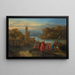 Il Cristo che predica sul bordo del Mar di Galilea - Adriaen van der Cabel — quadro incorniciato alla parete