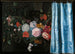 Trompe-l'œil natura morta con una ghirlanda di fiori e una tenda - Adriaen van der Spelt — vista dell’opera