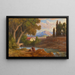 Paesaggio vicino ai Monti Sabini Rocca di Mezzo - Adrian Ludwig Richter — quadro incorniciato alla parete