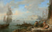 Vista del Castel dell'Ovo nella baia di Napoli - Adrien Manglard — vista dell’opera