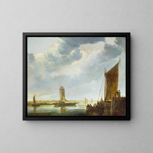Le bac - Aelbert Cuyp — quadro incorniciato alla parete