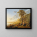 La Fuga in Egitto - Aelbert Cuyp — quadro incorniciato alla parete