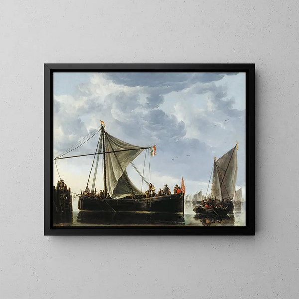 Le bateau du passage - Aelbert Cuyp — quadro incorniciato alla parete