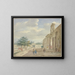 Giardino con terrazza e cancello opulento - Aert Schouman — quadro incorniciato alla parete