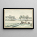 Il castello Ter Hooge a Walcheren - Aert Schouman — quadro incorniciato alla parete