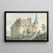 Il castello di Wouw - Aert Schouman — quadro incorniciato alla parete
