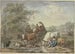 Pastori che attraversano l'acqua con una carriola, a destra una pastora si lava i piedi vicino a una mucca bianca - Aert Schouman — vista dell’opera