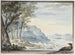 Paesaggio fluviale con un gallo in primo piano - Aert Schouman — vista dell’opera