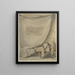 Vedova con quattro figli davanti a una bara - Aert Schouman — quadro incorniciato alla parete