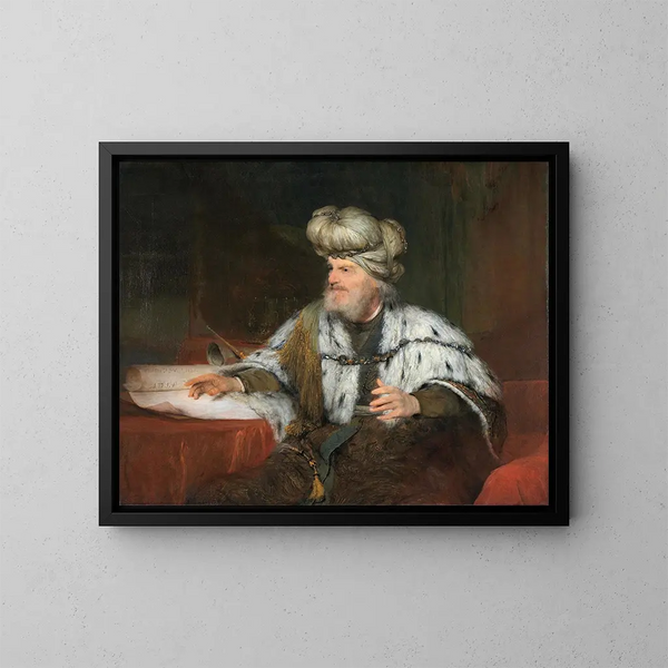 Re di Davide - Aert de Gelder — quadro incorniciato alla parete