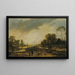 Scène di fiume, sera - Aert van der Neer — quadro incorniciato alla parete