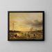 Una scena di pattinaggio - Aert van der Neer — quadro incorniciato alla parete