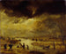 Una scena invernale - Aert van der Neer — vista dell’opera