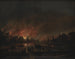 Incendio in un villaggio di notte - Aert van der Neer — vista dell’opera