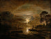Luce della luna su un fiume olandese - Aert van der Neer — vista dell’opera