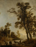 Bordo del fiume con bestiame - Aert van der Neer — vista dell’opera