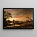 Paesaggio fluviale - Aert van der Neer — quadro incorniciato alla parete