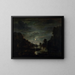 Paesaggio fluviale al chiaro di luna - Aert van der Neer — quadro incorniciato alla parete