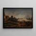 Vista sul fiume al chiaro di luna - Aert van der Neer — quadro incorniciato alla parete