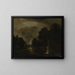 Il Ferratore - Aert van der Neer — quadro incorniciato alla parete