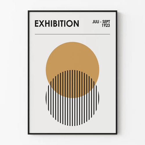 Affiche Bauhaus - Intersection Dorée