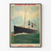 Poster Cherbourg pubblicità vintage – Transatlantico American Line