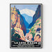 Poster Costa Azzurra e le sue montagne Vintage