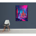 Poster Cyberpunk di Mosca — ambientato in un interno